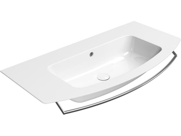 PURA 102 - Ceramic washbasin with overflow by GSI ceramica - view 2